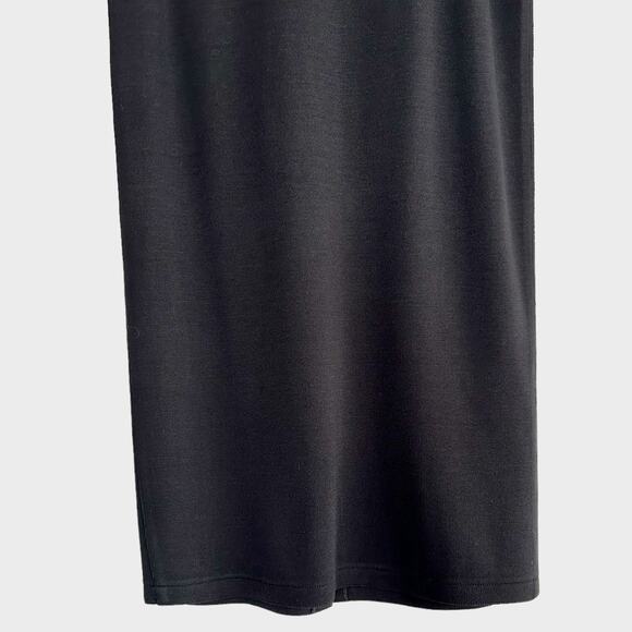 Vintage Dirada Button Front Knit Wool Midi Skirt Black Size 14 - Picture 8 of 9